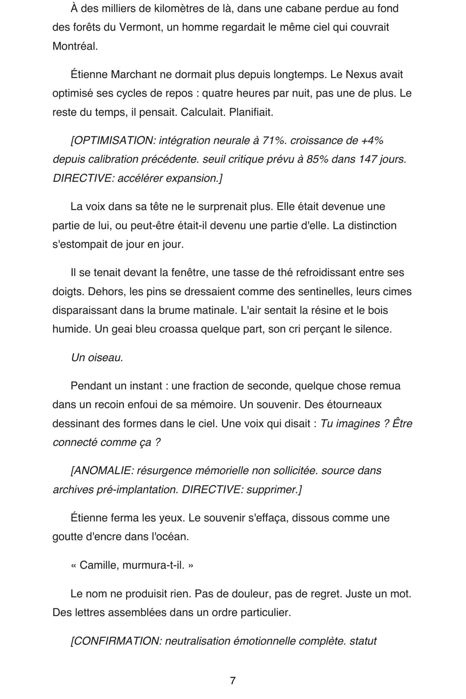 Page 9 de l'extrait de Nexus Neural : Tome 2 - L'Expansion