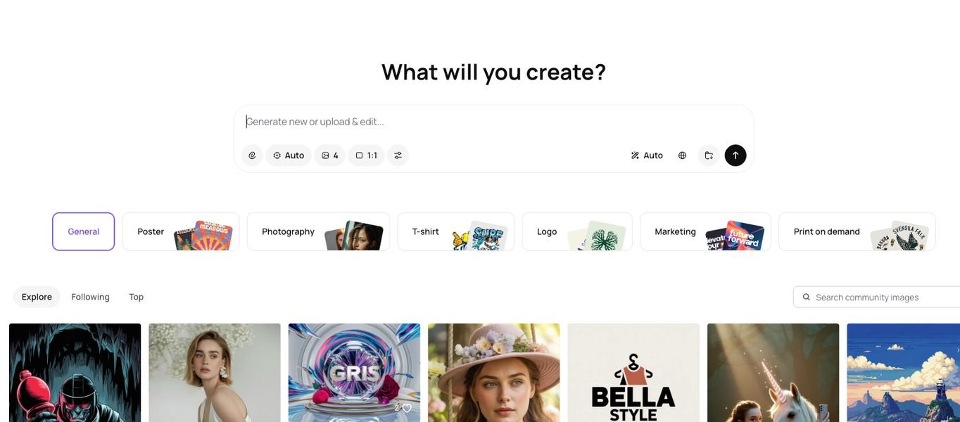 Capture d'écran de Ideogram AI