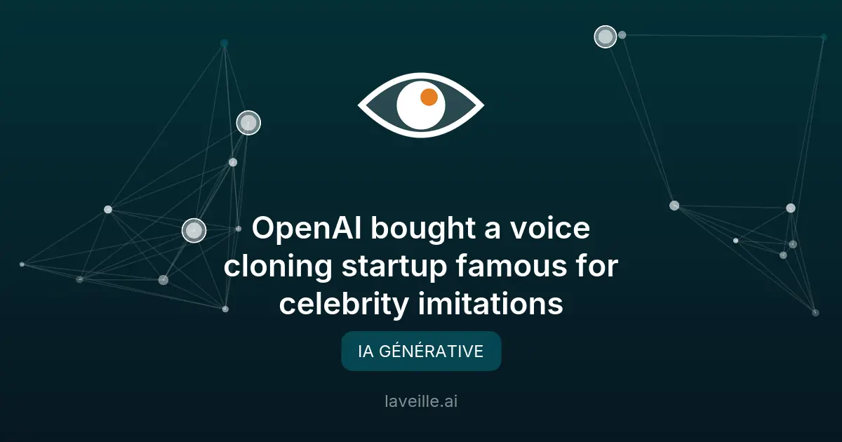 OpenAI acquiert Weights.gg pour renforcer l'IA vocale