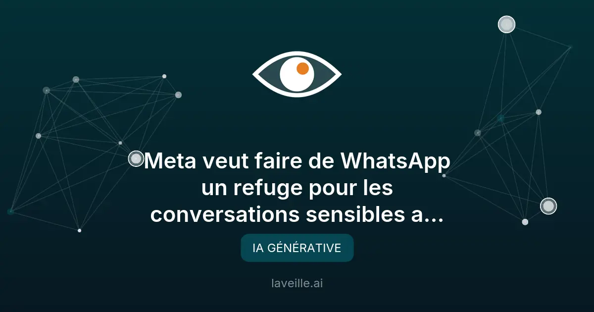 Meta lance un mode incognito sur WhatsApp avec Meta AI