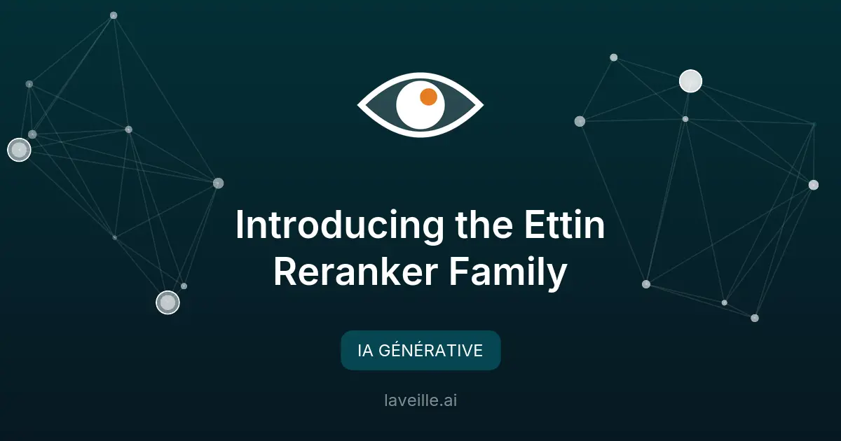 Découvrez les nouveaux rerankers CrossEncoder basés sur Ettin ModernBERT