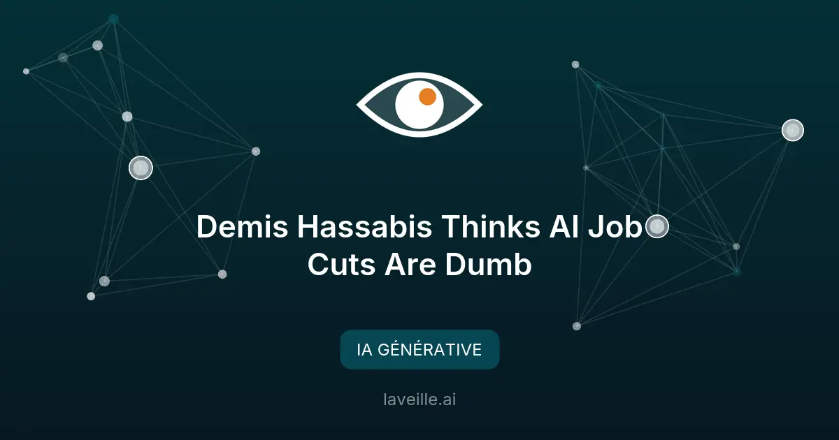 Demis Hassabis : l'IA ne remplacera pas les développeurs