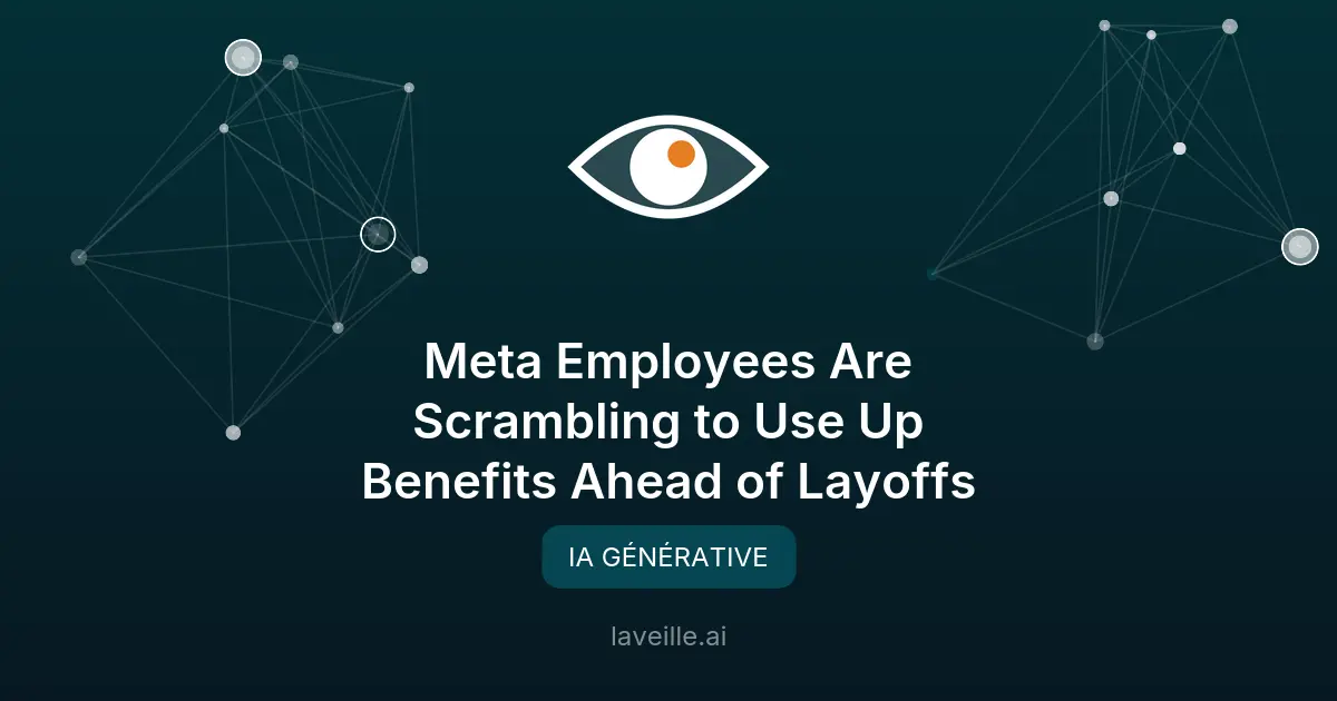 Meta licencie 10% de ses employés pour investir dans l'IA