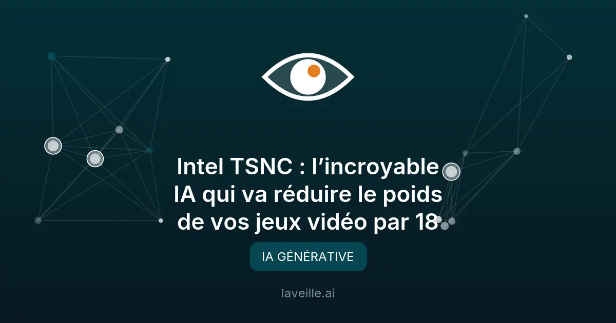 Intel TSNC : Compression IA révolutionnaire pour jeux vidéo