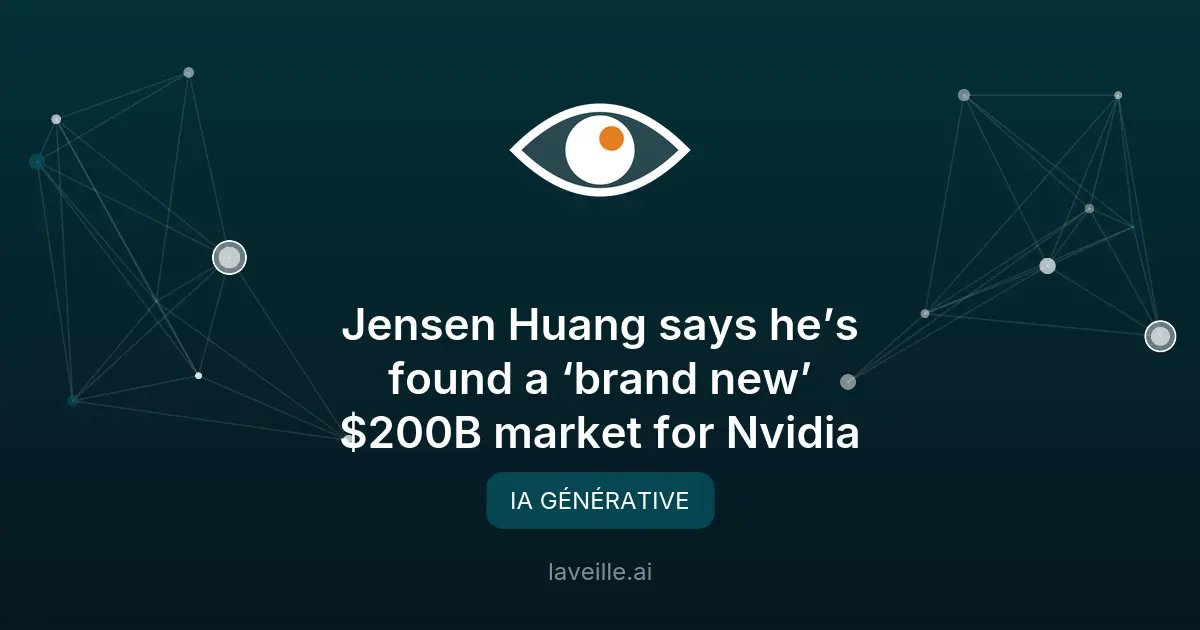 Nvidia vise 200 milliards avec son CPU Vera pour l'IA
