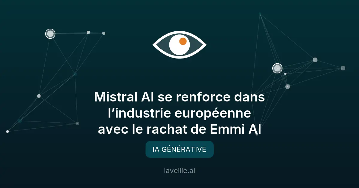 Mistral AI rachète Emmi AI pour booster l'IA industrielle