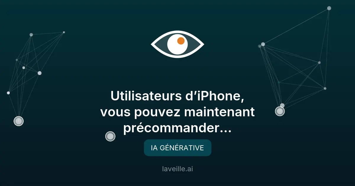 Google AI Studio en précommande pour iPhone