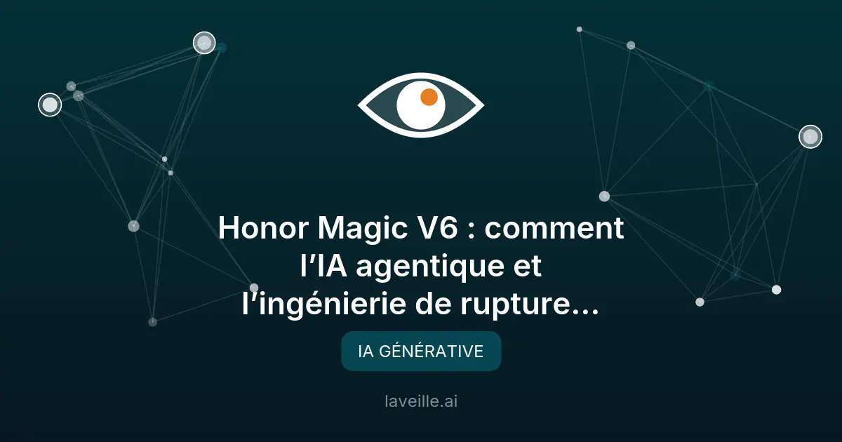 Honor Magic V6 : les caractéristiques réelles du pliable à agents IA d'Honor