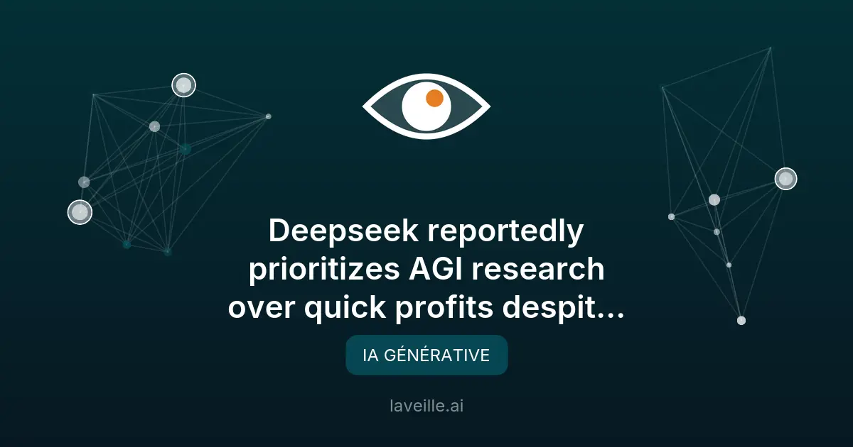 Deepseek vise l'AGI avec un financement de 70 milliards de yuans