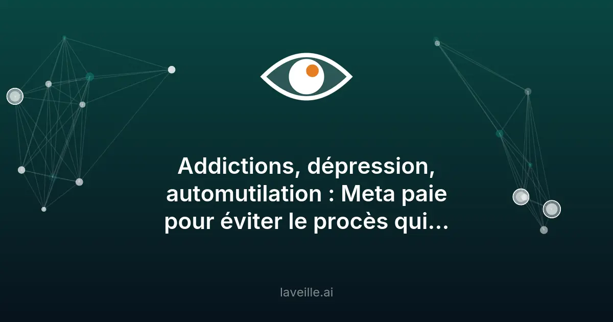 Meta évite un procès sur l'addiction aux réseaux sociaux