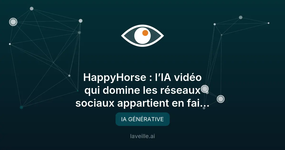 HappyHorse : l'IA vidéo d'Alibaba qui fait sensation