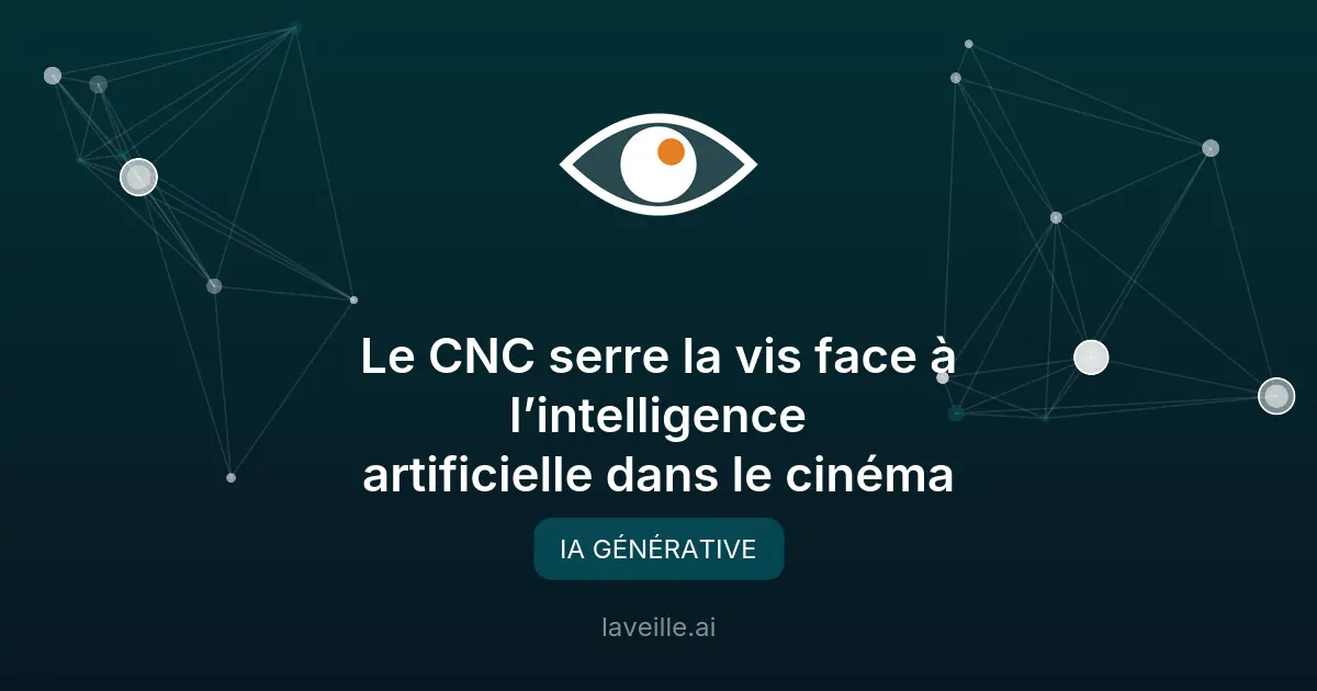 Le CNC interdit l'IA comme auteur dans le cinéma