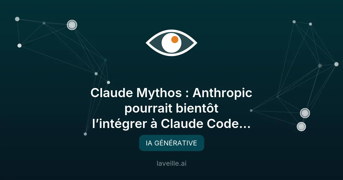 Claude Mythos : Anthropic prépare une IA de cybersécurité avancée