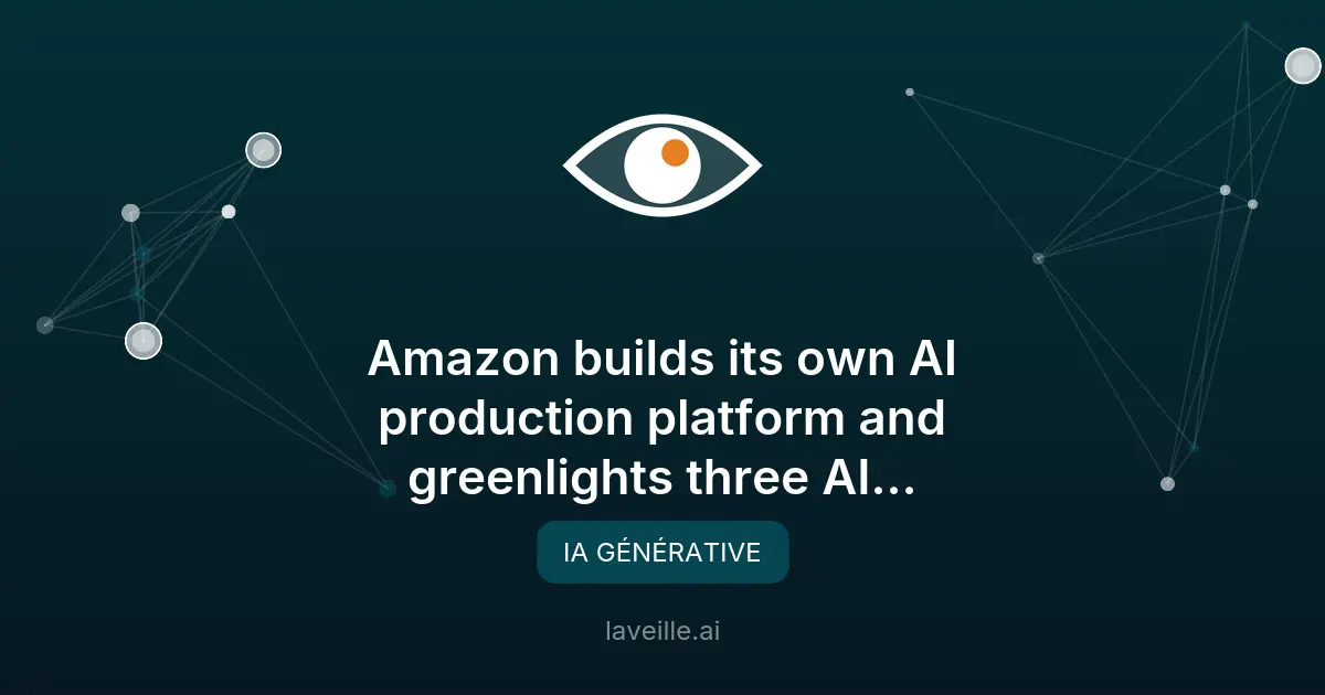 Amazon lance un fonds et une plateforme IA pour la production de séries animées