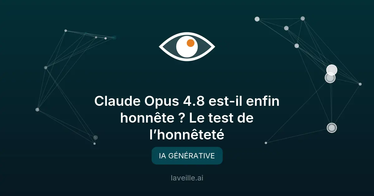 Claude Opus 4.8 : l'IA plus honnête et rigoureuse