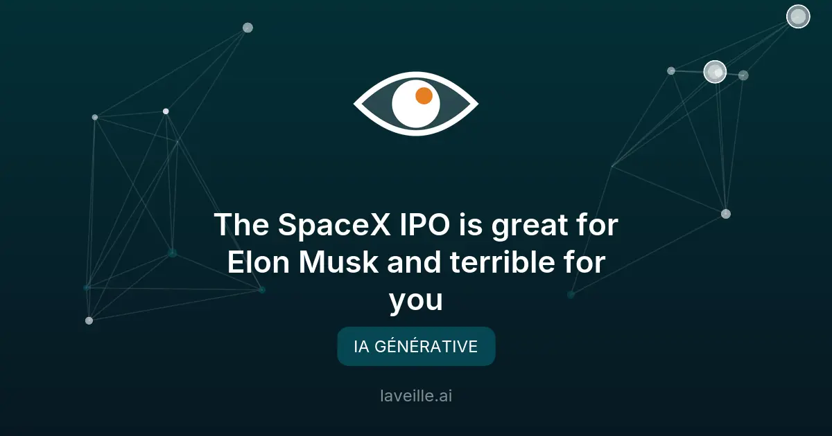 SpaceX IPO : Valorisation à 1 000 milliards de dollars