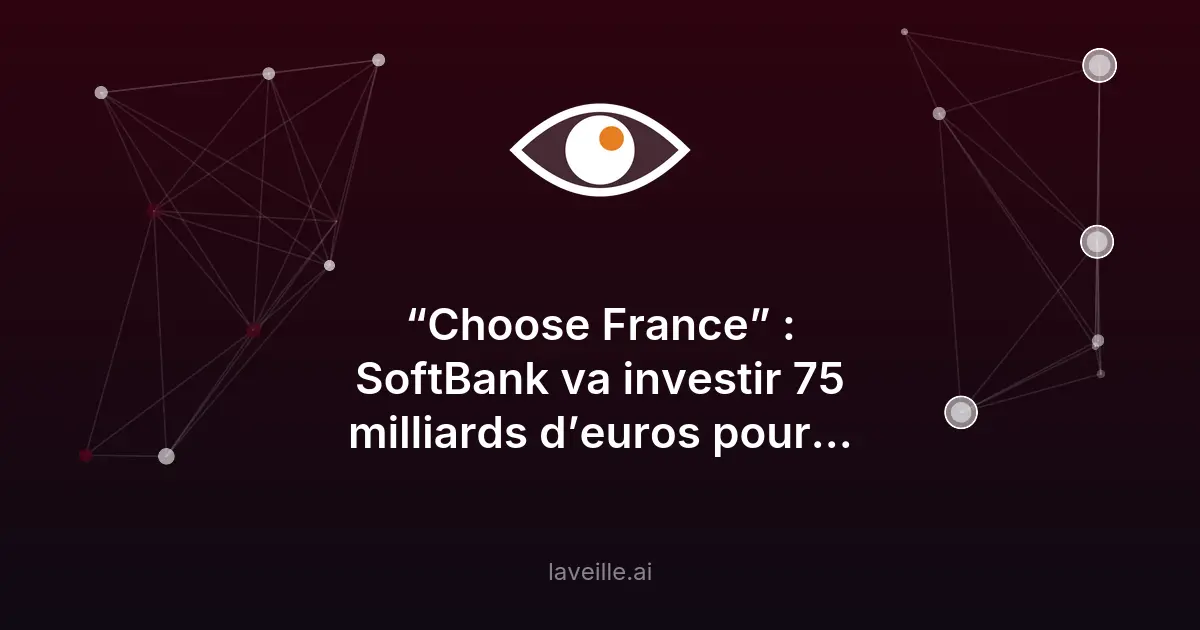 SoftBank investit 75 milliards d'euros en France pour des centres de données