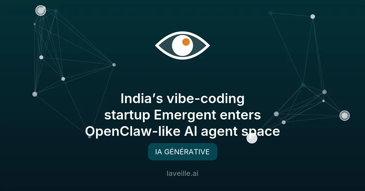 Emergent (Inde) lance Wingman, un agent IA autonome piloté par messagerie - 100 M$ levés