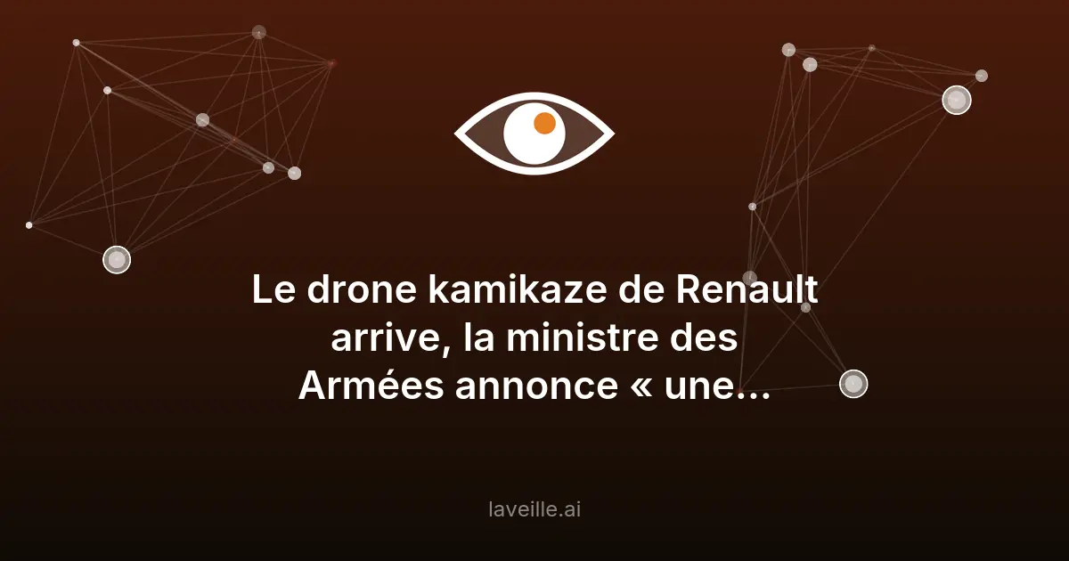 Renault lance la production de drones kamikazes pour l'Armée