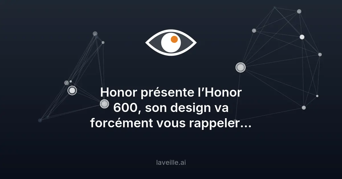 Honor 600 : un smartphone IA avec design inspiré de l'iPhone