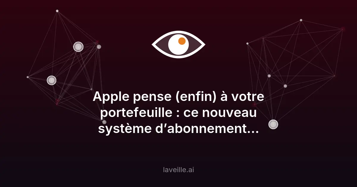 Apple lance des abonnements groupés sur l'App Store