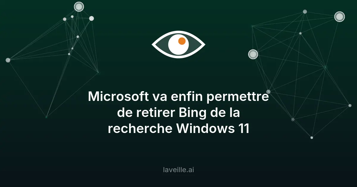 Windows 11 : Bing enfin désactivable dans la recherche
