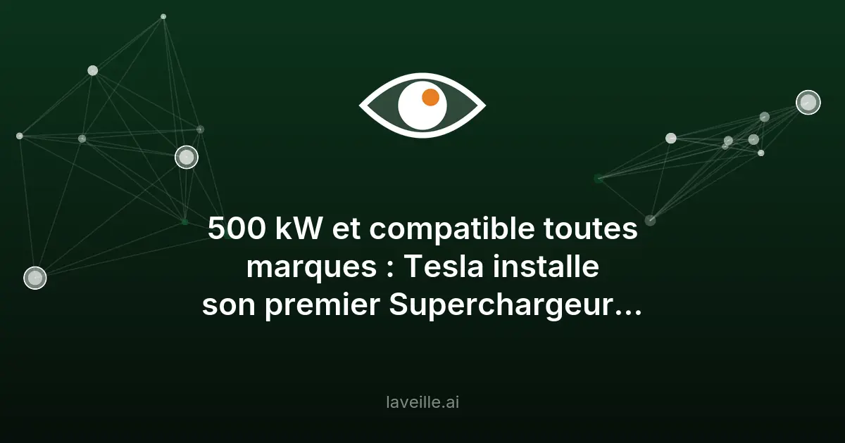 Tesla lance son Superchargeur pliable en Europe