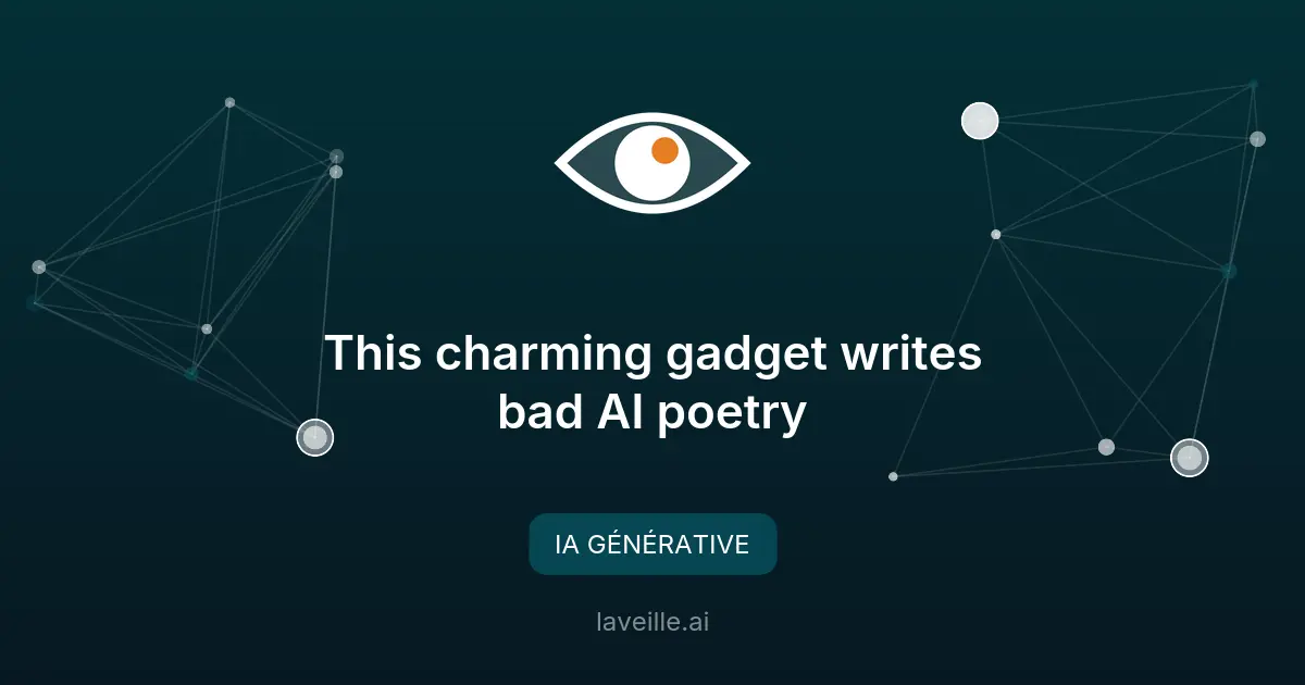 Poetry Camera : le gadget IA qui transforme vos photos en poèmes