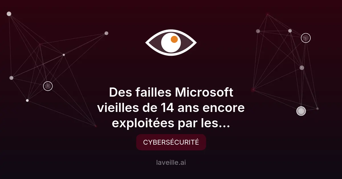 Failles Microsoft exploitées après 14 ans : alerte cybersécurité