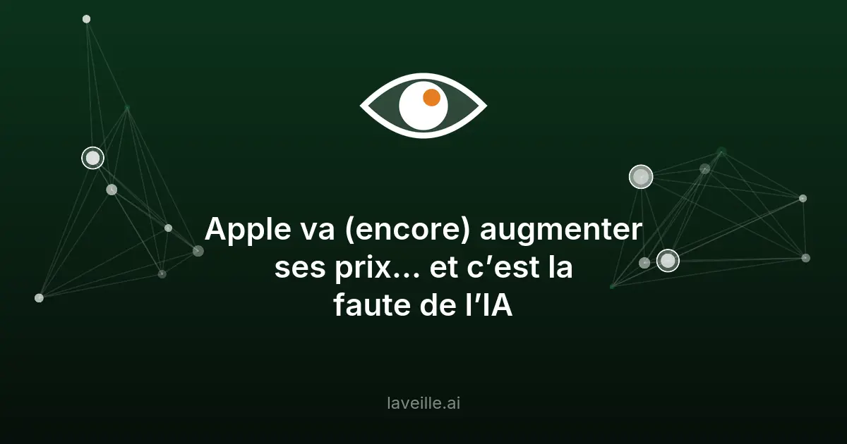 Apple augmente ses prix à cause de l'IA