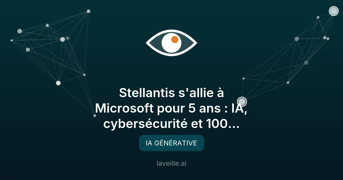Stellantis et Microsoft : Partenariat stratégique en IA