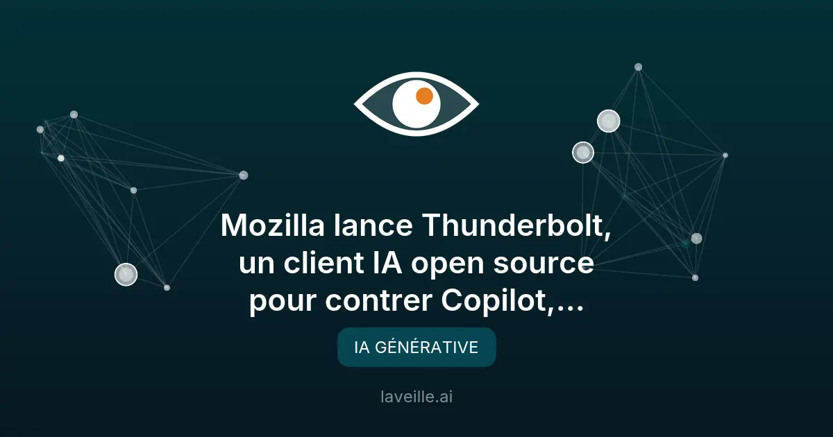 Thunderbolt : l'IA open source de Mozilla contre Copilot