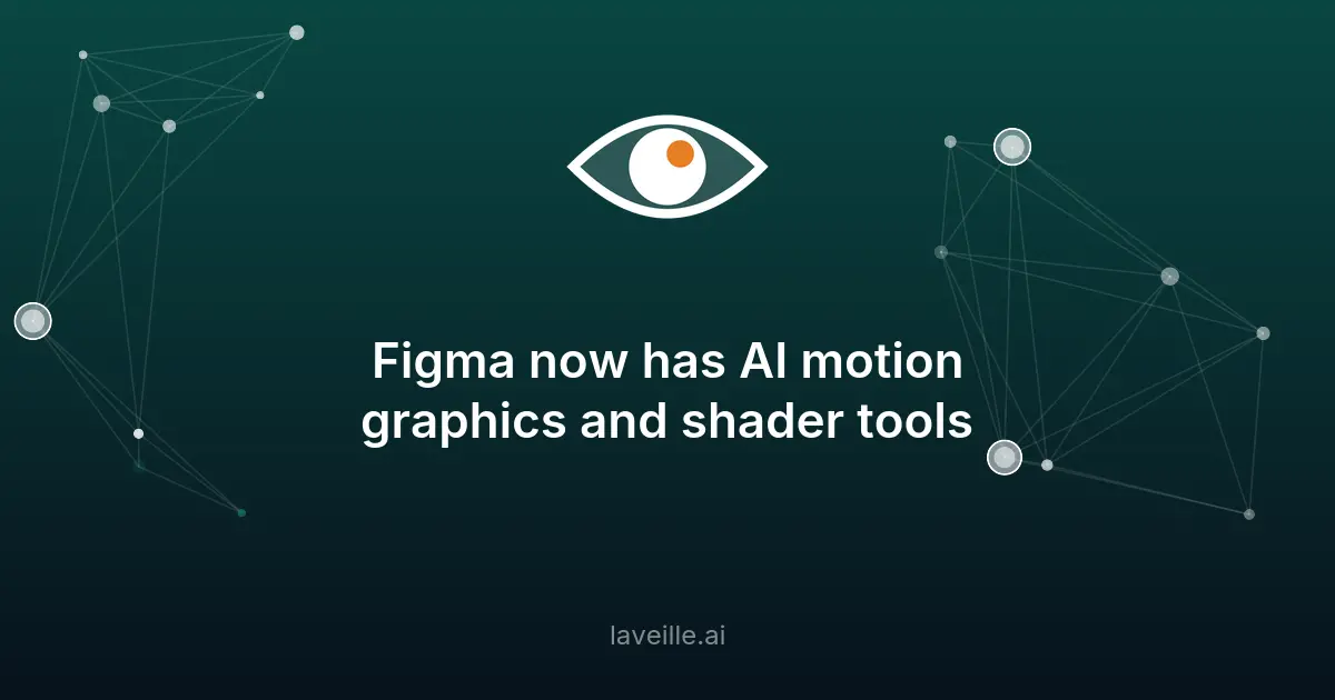 Figma lance des outils IA pour les motion graphics