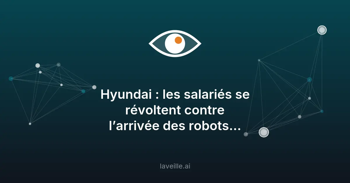 Grève chez Hyundai contre les robots humanoïdes