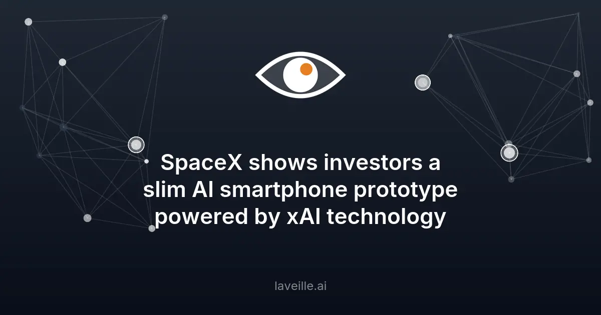 SpaceX dévoile un smartphone fin intégrant l'IA de xAI