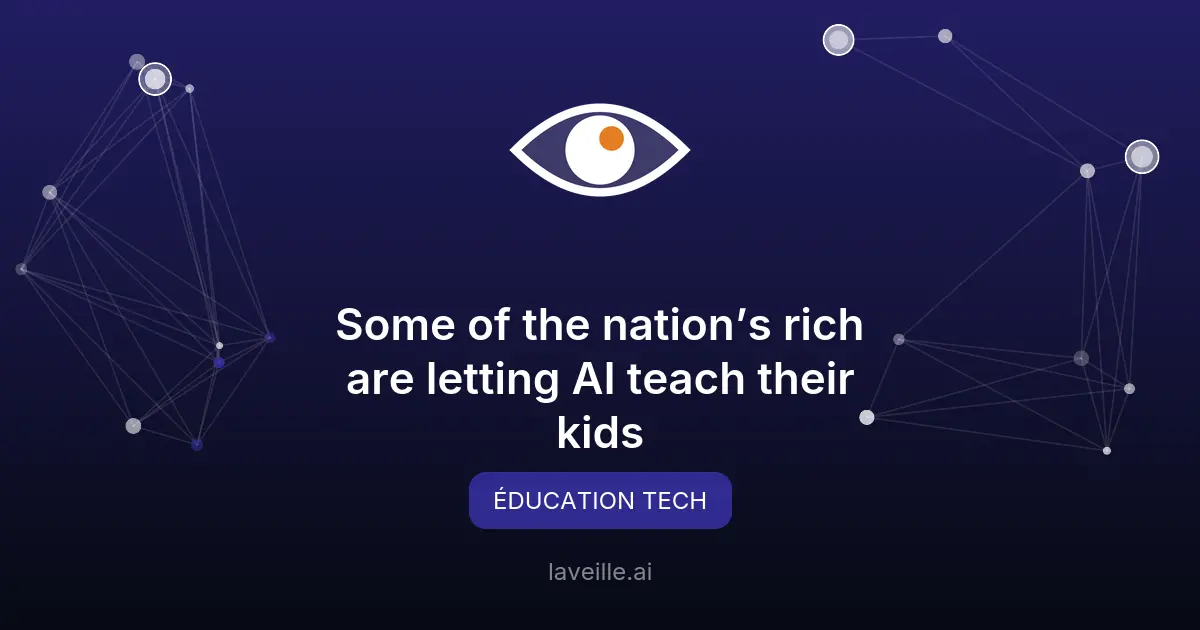 Écoles IA : l'éducation premium à 75 000$/an
