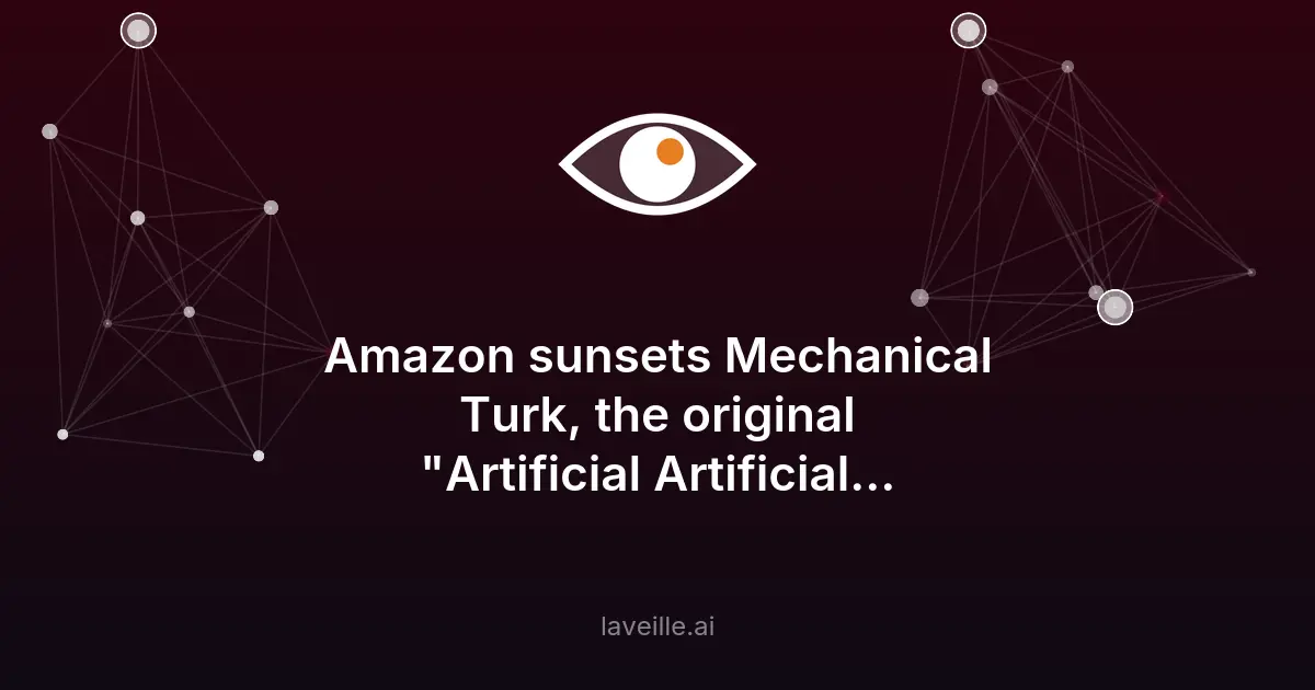 Amazon ferme Mechanical Turk en 2026
