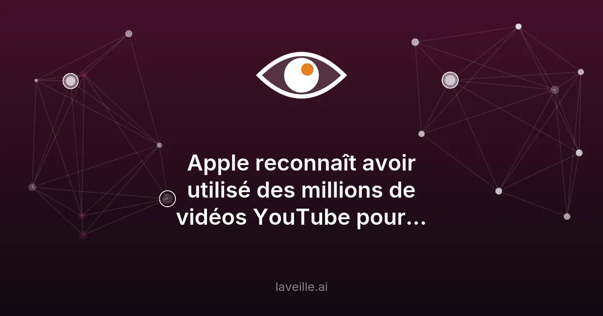 Apple utilise des vidéos YouTube pour entraîner son IA