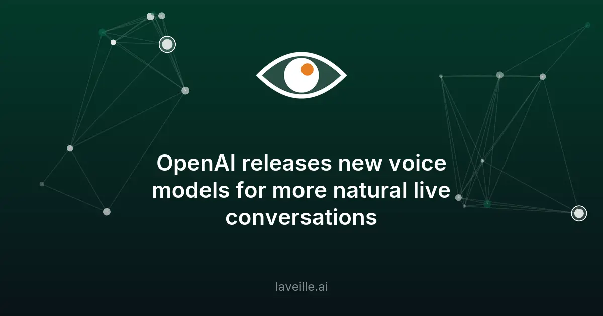 OpenAI lance des modèles vocaux révolutionnaires pour ChatGPT