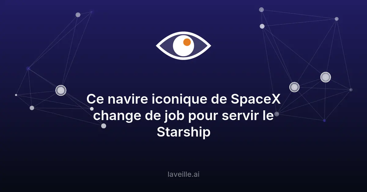 SpaceX réaffecte sa barge Just Read the Instructions