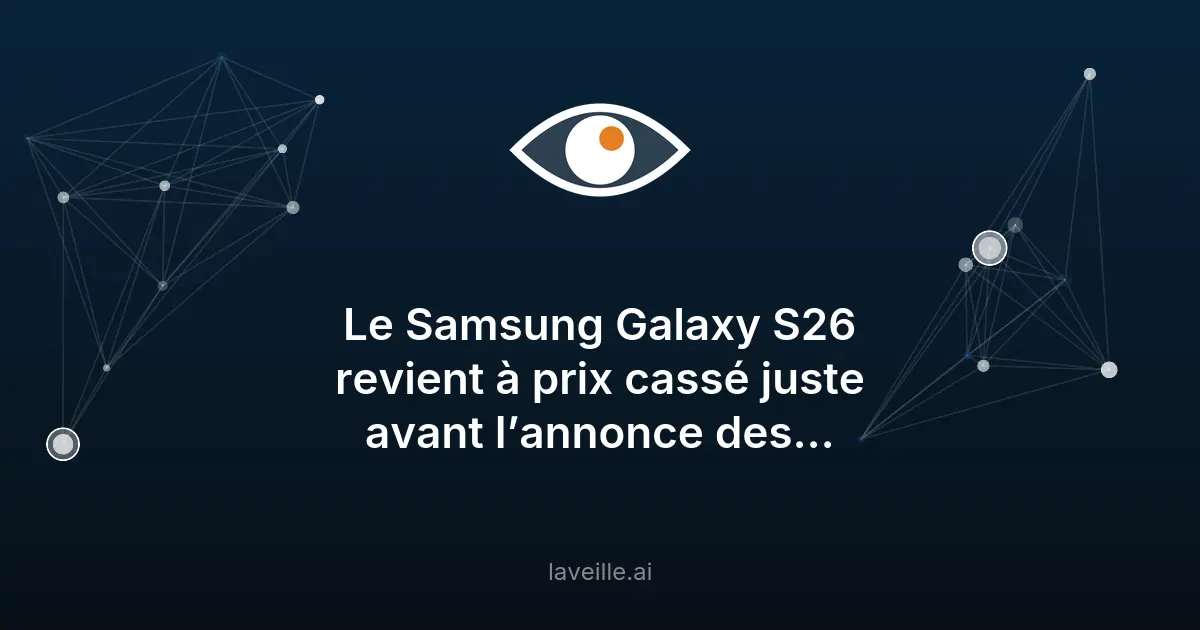Promotion exceptionnelle sur le Samsung Galaxy S26