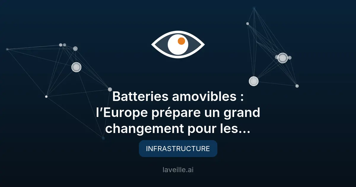 Batteries amovibles : l'Europe impose un changement majeur