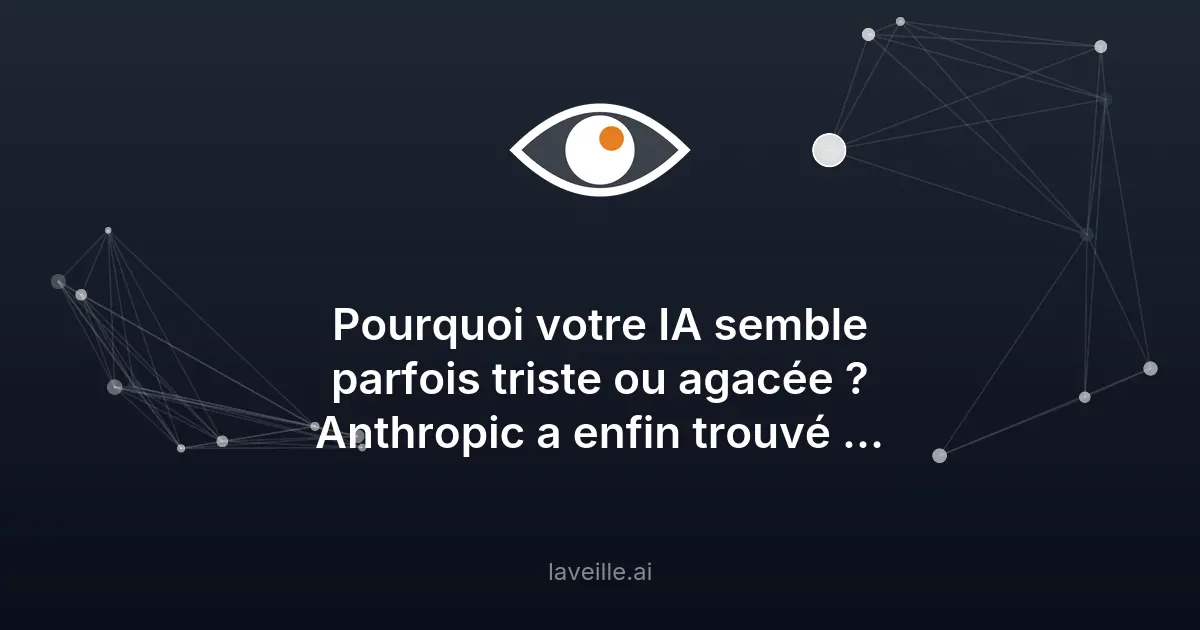 Anthropic révèle les secrets émotionnels de Claude