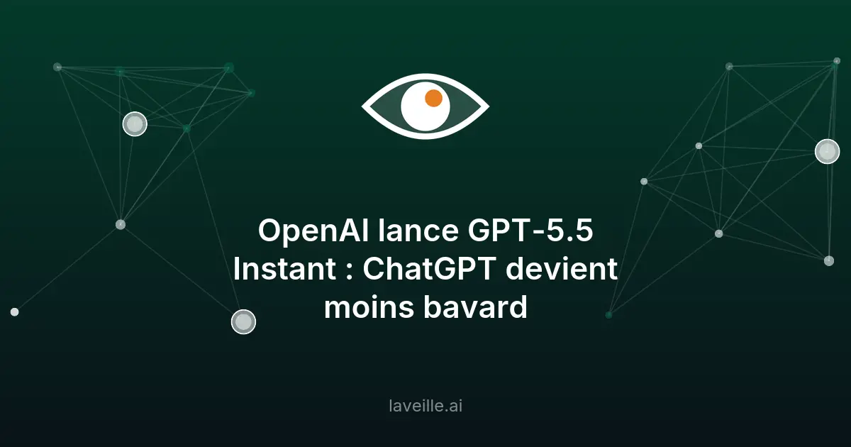 GPT-5.5 Instant : ChatGPT plus fiable et concis