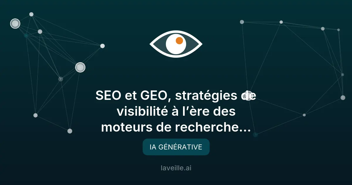 SEO vs GEO : stratégies de visibilité pour les IA génératives