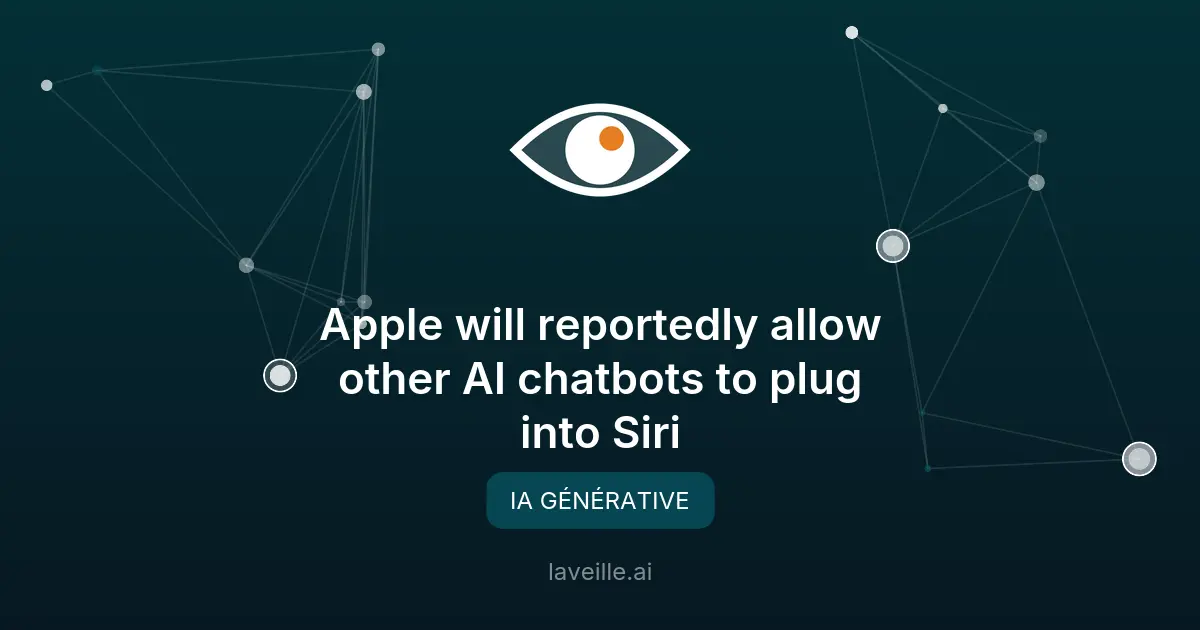 Apple permet l'intégration de chatbots IA tiers avec Siri