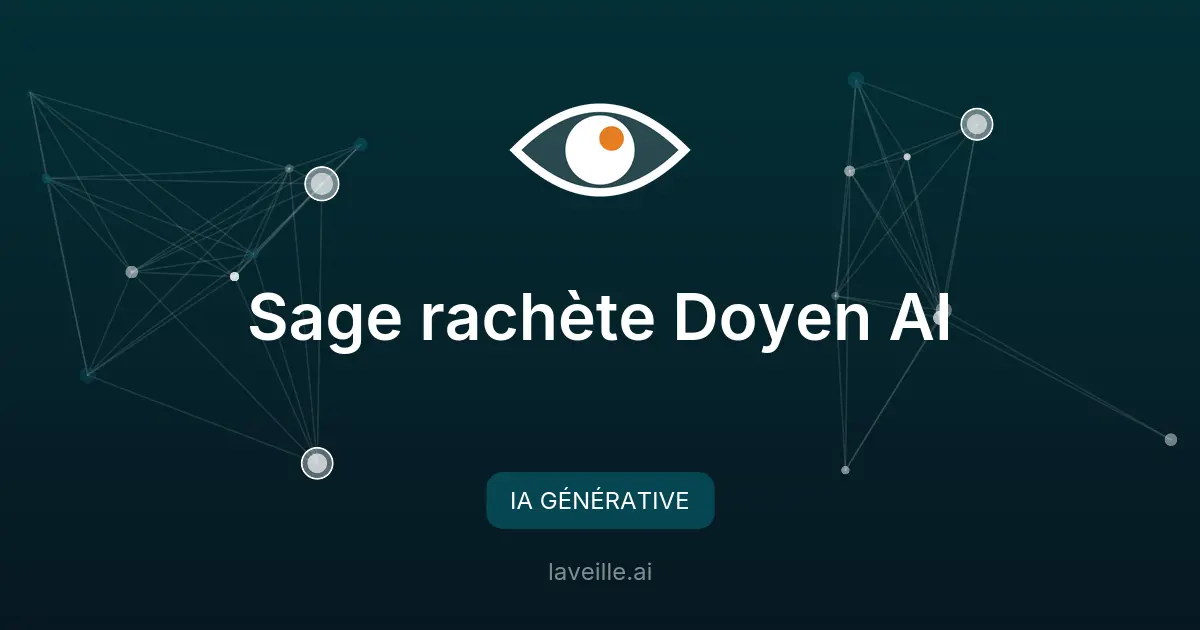 Sage acquiert Doyen AI pour optimiser les solutions financières