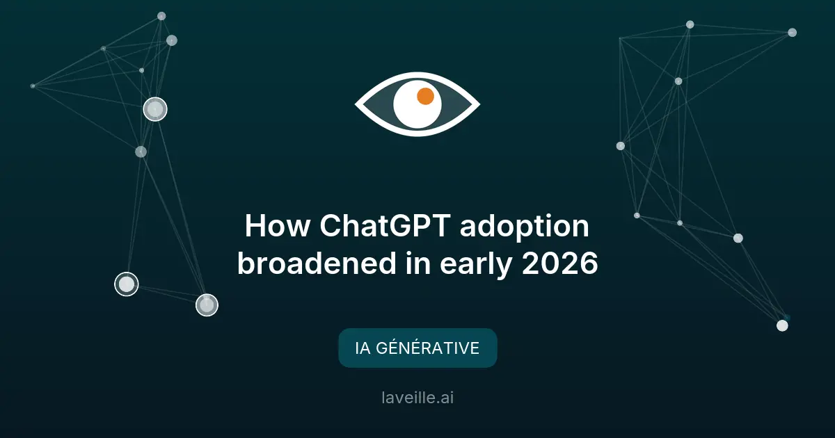 Adoption de ChatGPT en hausse en 2026