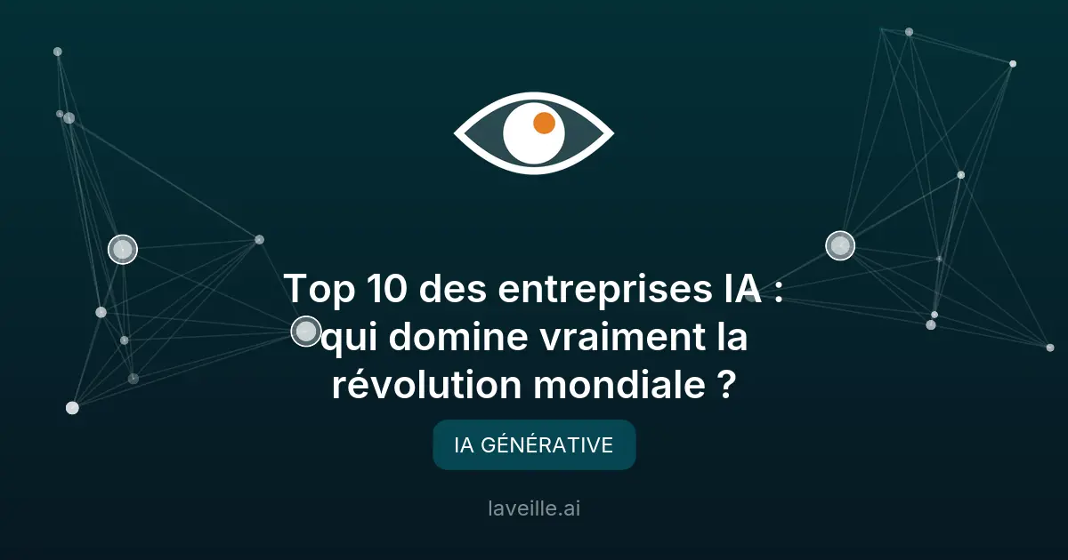 Les 10 entreprises qui dominent la révolution de l'IA