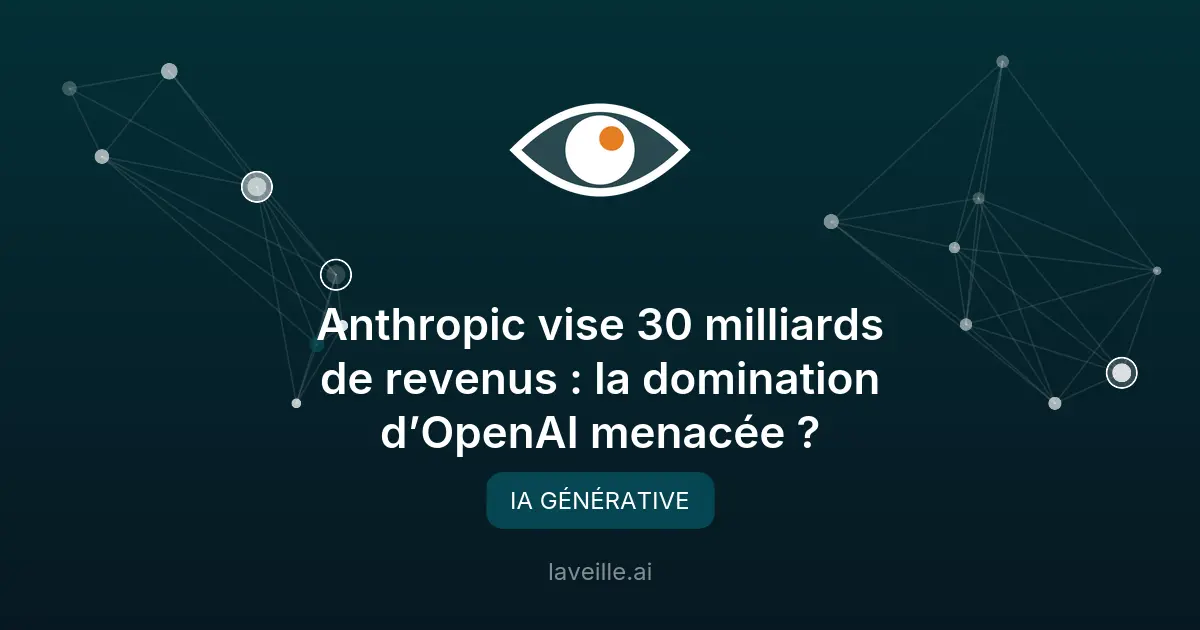 Anthropic vise 30 milliards : la menace pour OpenAI ?